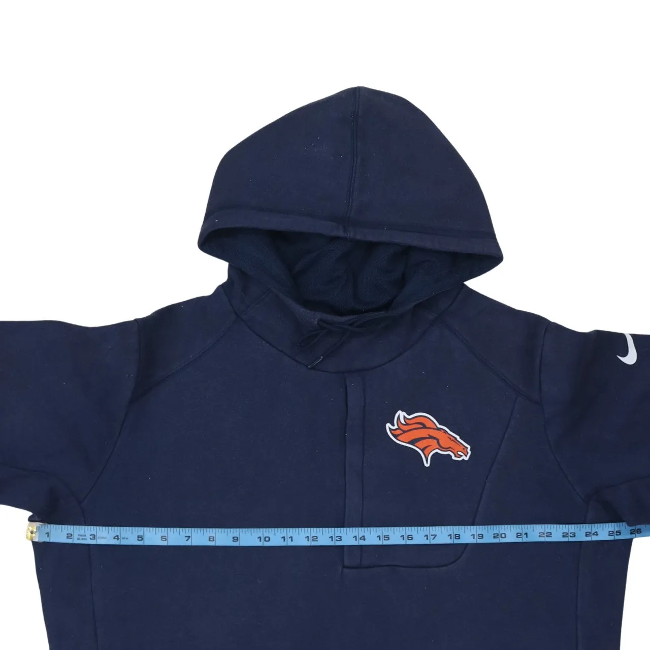Nike 90's Swoosh Pullover Hoodie XLarge Navy Blue sold by Vintage Club product image thumbnail 5