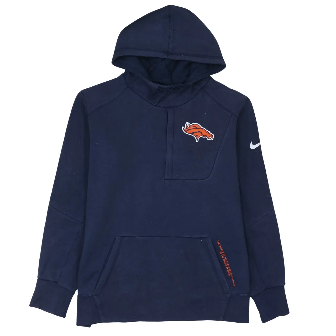 Nike 90's Swoosh Pullover Hoodie XLarge Navy Blue sold by Vintage Club