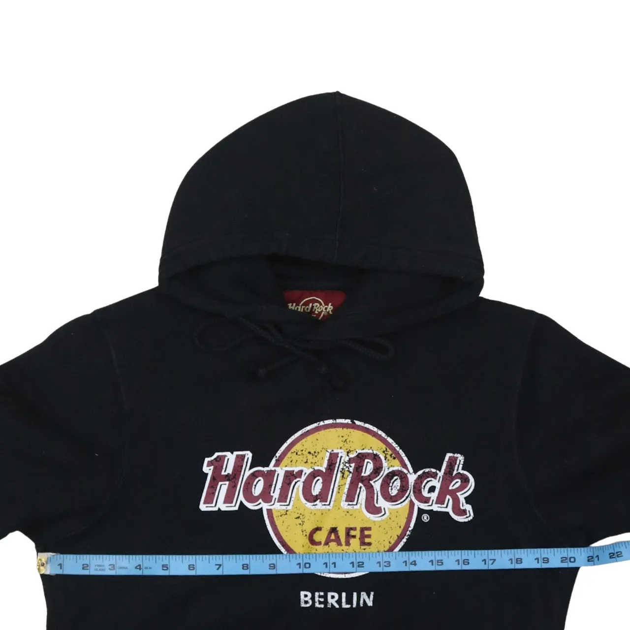 Hard Rock Cafe 90's Spellout Pullover Hoodie Medium Black sold by Vintage Club product image thumbnail 5