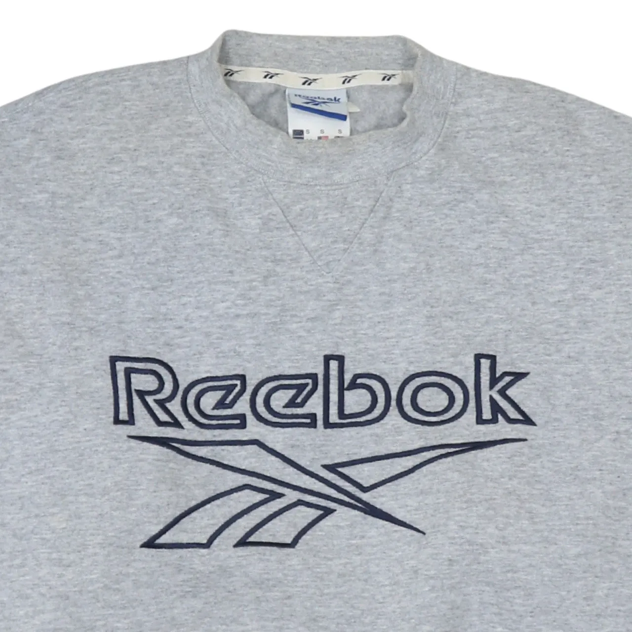 Reebok 90's Spellout Crew Neck Sweatshirt Small Grey sold by Vintage Club product image thumbnail 3