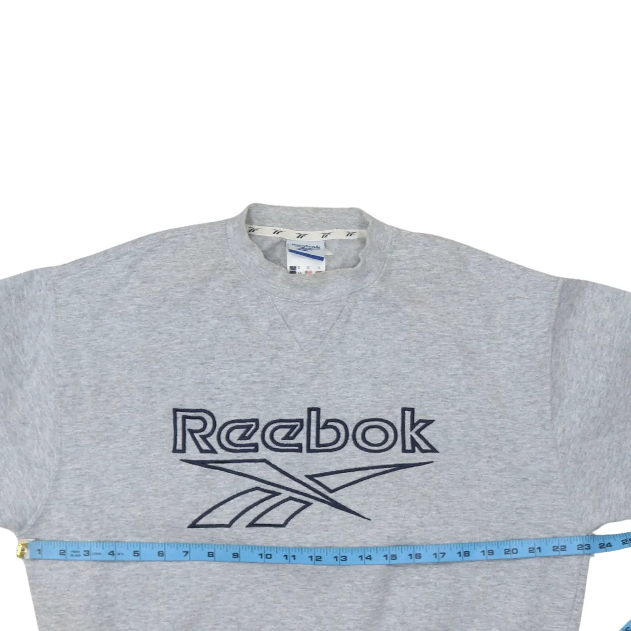 Reebok 90's Spellout Crew Neck Sweatshirt Small Grey sold by Vintage Club product image thumbnail 5
