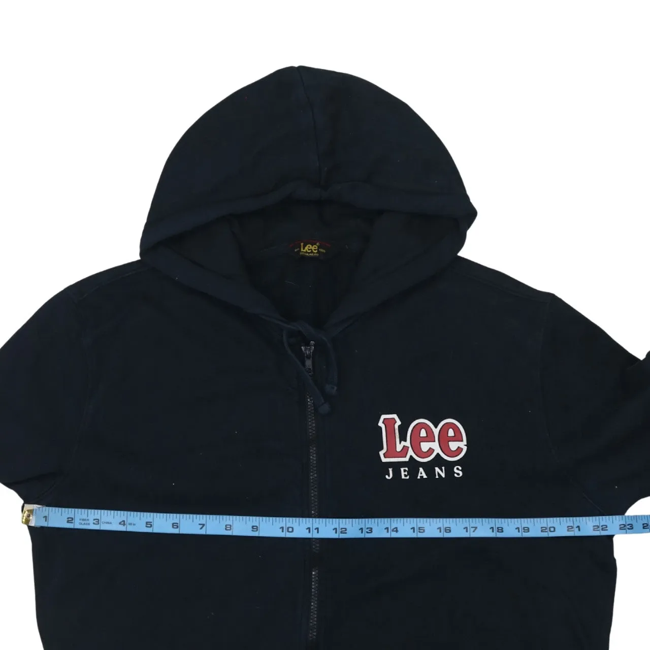 Lee 90's Lightweight Full Zip Up Hoodie Large Black sold by Vintage Club product image thumbnail 5