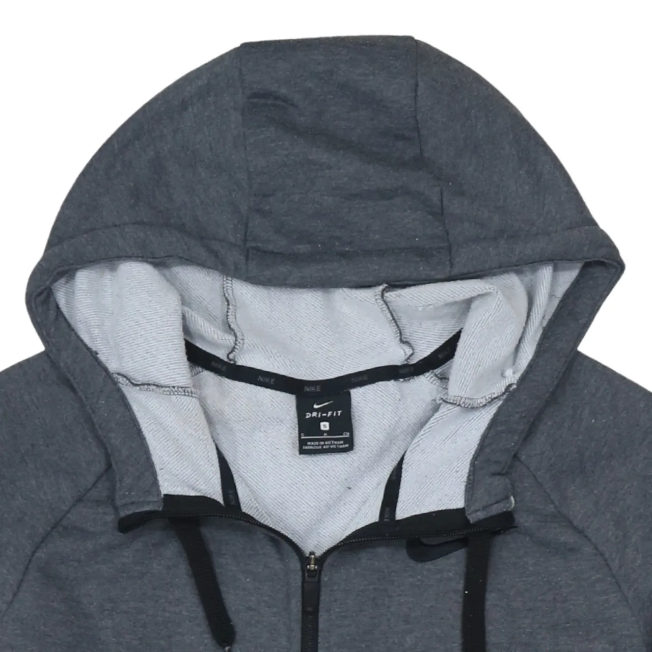 Nike 90's Swoosh Full Zip Up Hoodie Small Grey sold by Vintage Club product image thumbnail 3