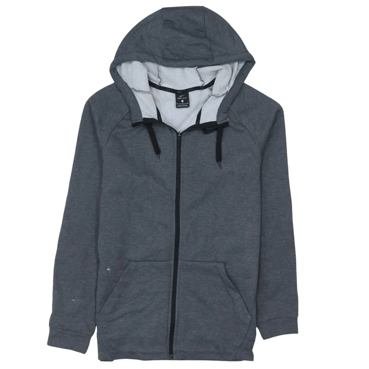 Nike 90's Swoosh Full Zip Up Hoodie Small Grey sold by Vintage Club