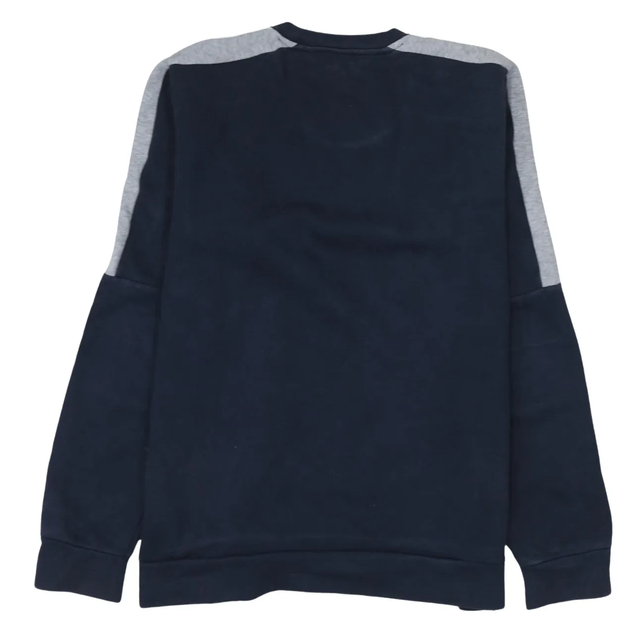 Adidas 90's Striped Sleeve Crew Neck Sweatshirt Small Navy Blue sold by Vintage Club product image thumbnail 2