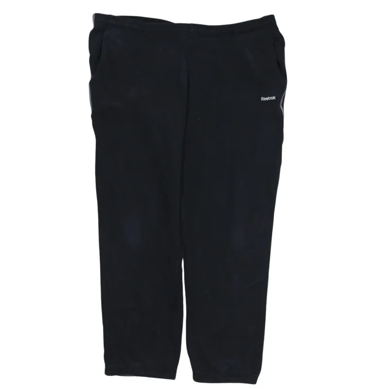 Reebok 90's Lightweight Straight Leg Baggy Joggers / Sweatpants 42 Black made by Reebok