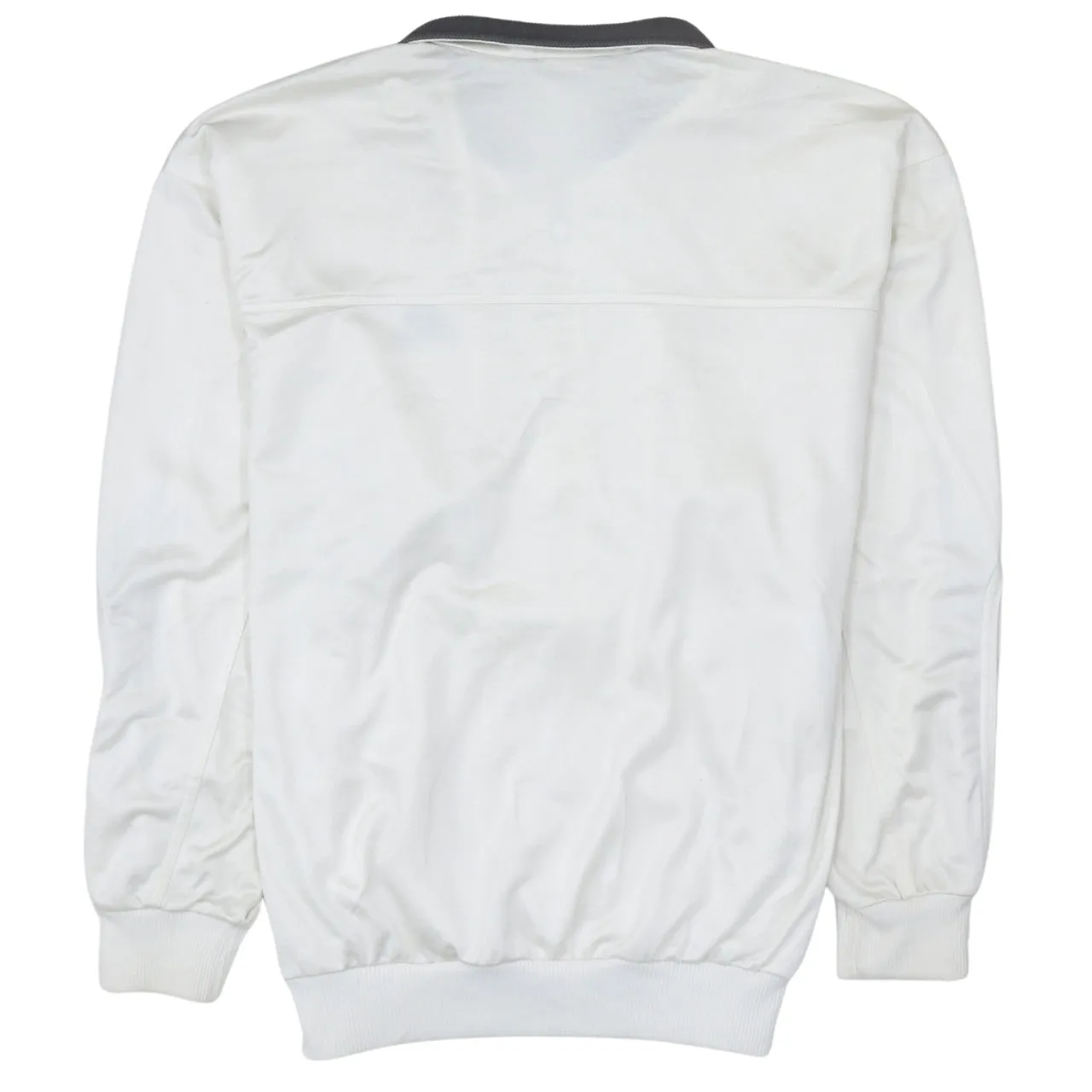 Adidas 90's Striped Sleeve Full Zip Up Sweatshirt Small White sold by Vintage Club product image thumbnail 2