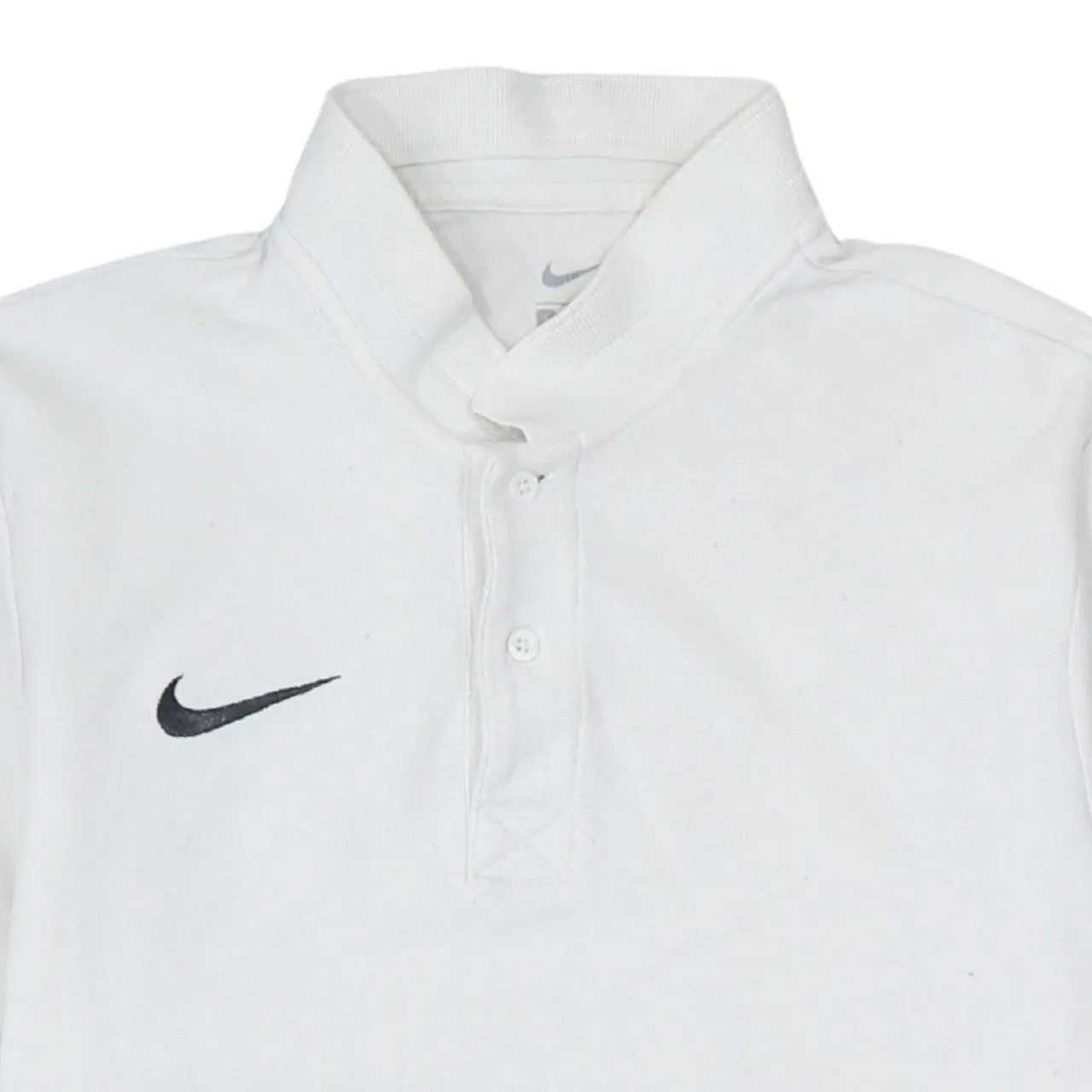 Nike 90's Swoosh Short Sleeves Polo Shirt Small White sold by Vintage Club product image thumbnail 3