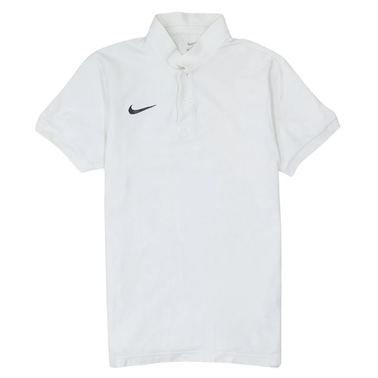 Nike 90's Swoosh Short Sleeves Polo Shirt Small White sold by Vintage Club