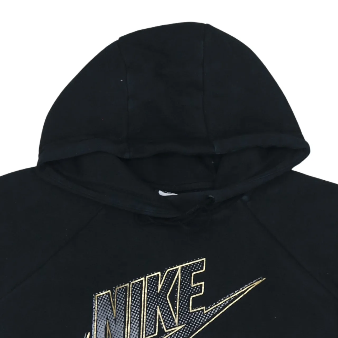 Nike 90's Center Middle Swoosh Pullover Hoodie Medium Black sold by Vintage Club product image thumbnail 3
