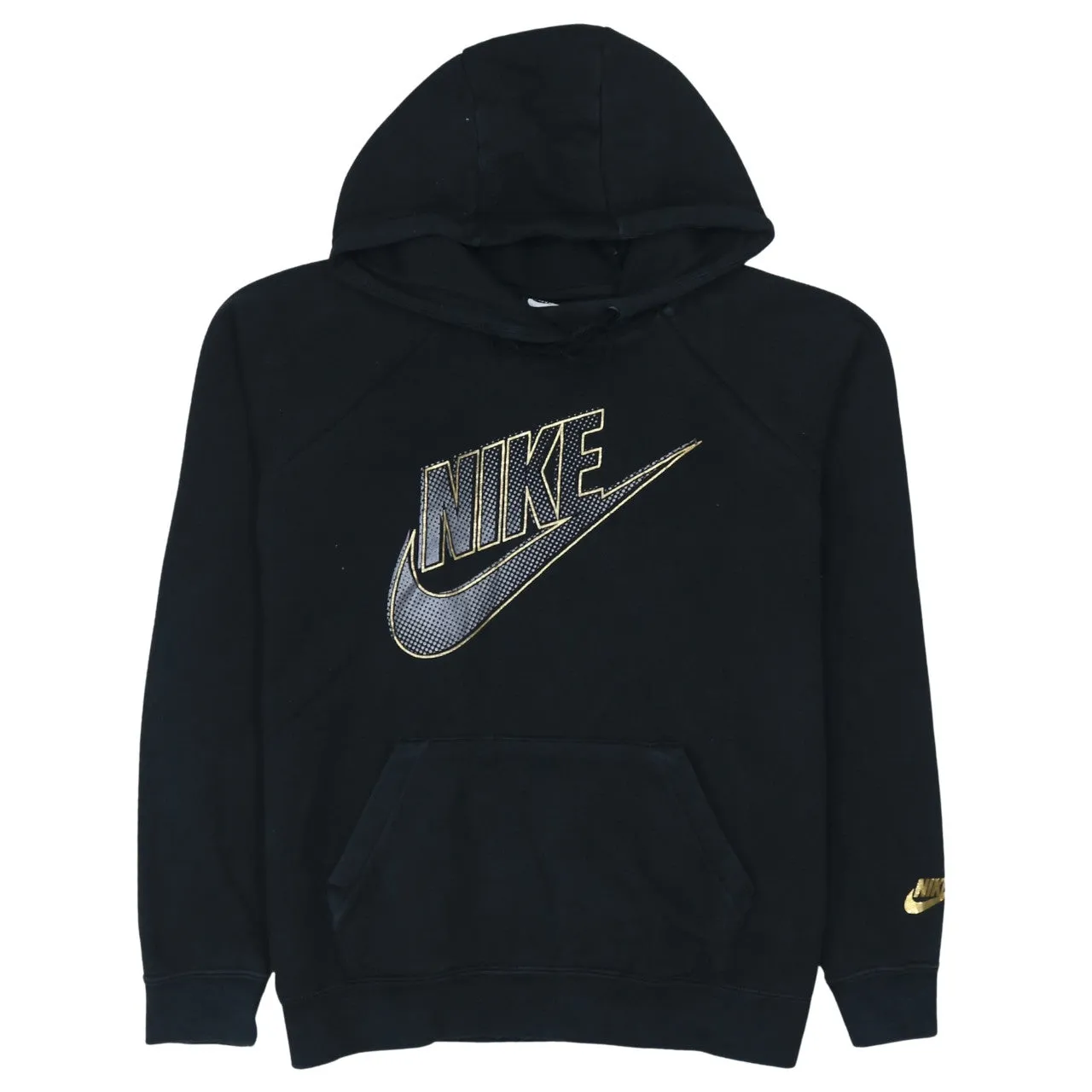 Nike 90's Center Middle Swoosh Pullover Hoodie Medium Black sold by Vintage Club