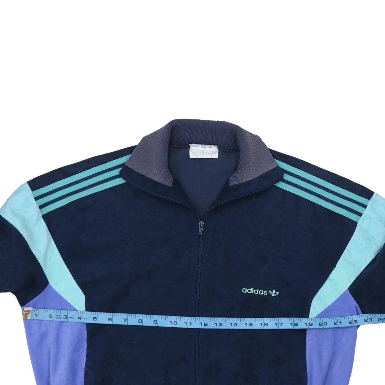 Adidas 90's Lightweight Full Zip Up Sweatshirt XLarge Navy Blue sold by Vintage Club product image thumbnail 5