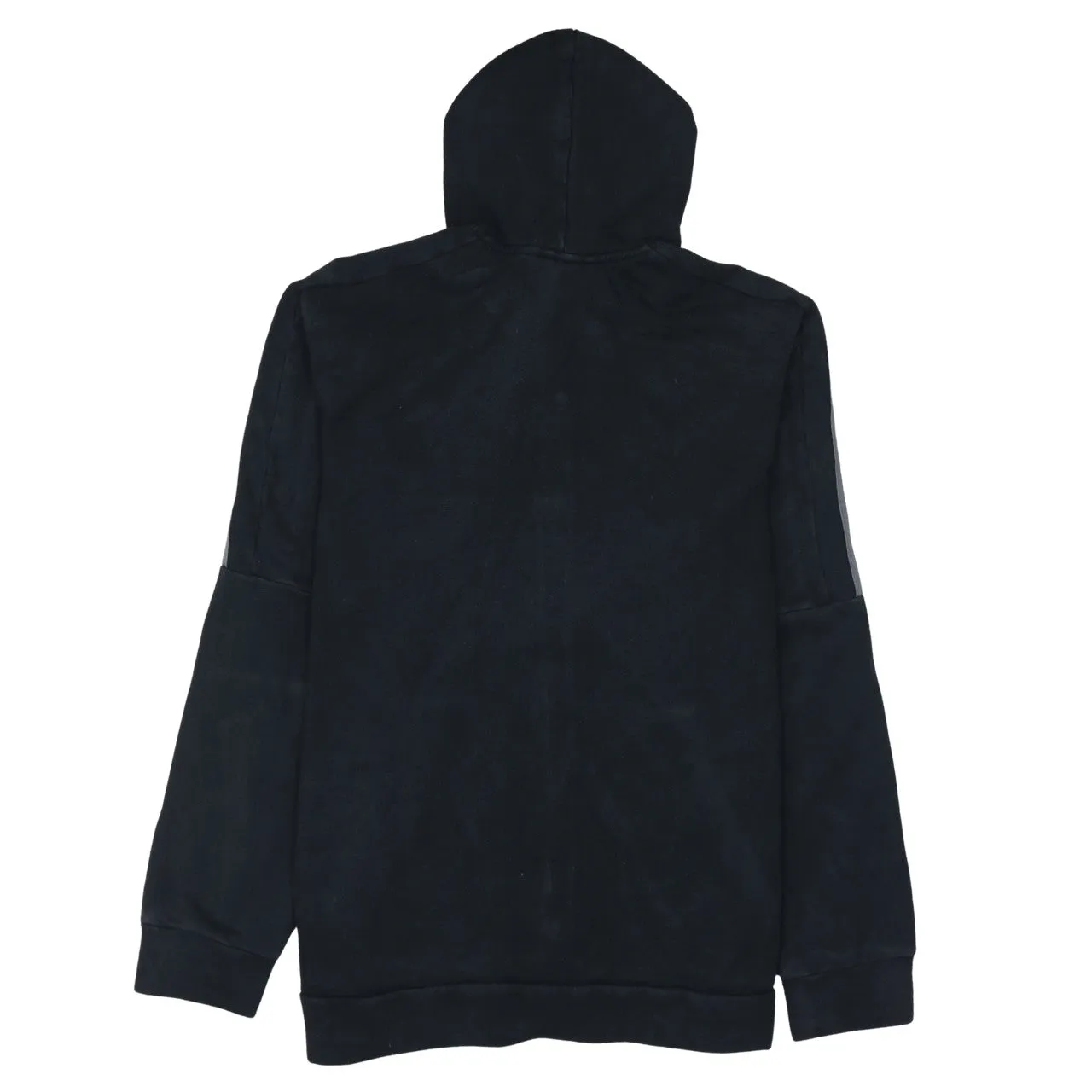 Adidas 90's Striped Sleeve Full Zip Up Hoodie XLarge Black sold by Vintage Club product image thumbnail 2