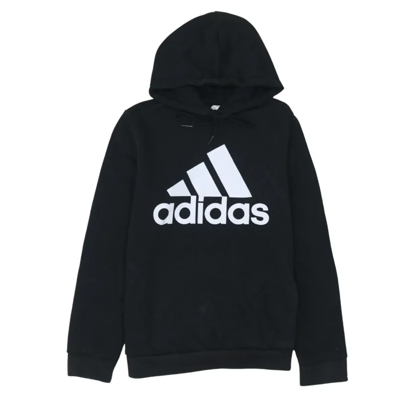 Adidas 90's Spellout Pullover Hoodie Medium Black sold by Vintage Club