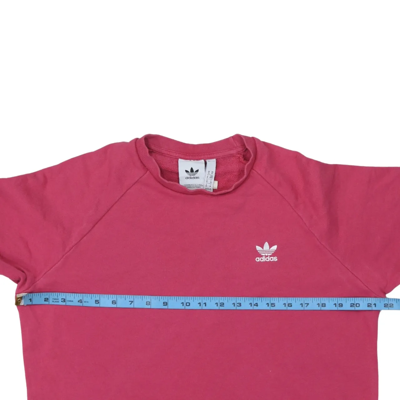 Adidas 90's Lightweight Crew Neck Sweatshirt Medium Pink sold by Vintage Club product image thumbnail 5
