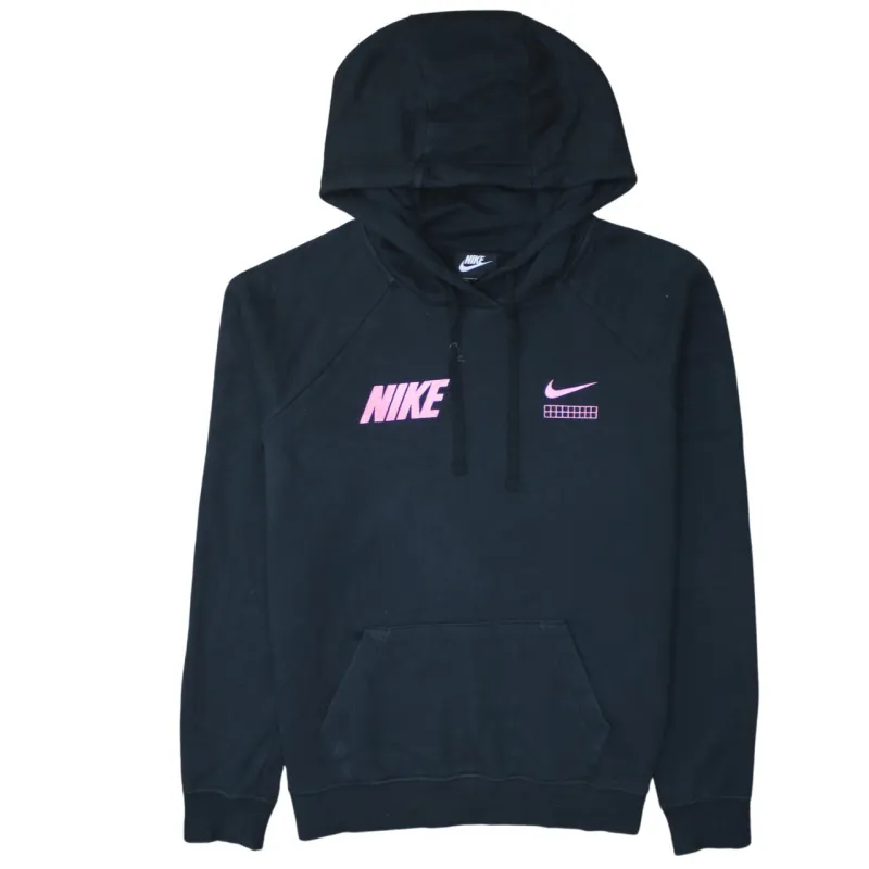 Nike 90's Swoosh Pullover Hoodie Medium Black sold by Vintage Club