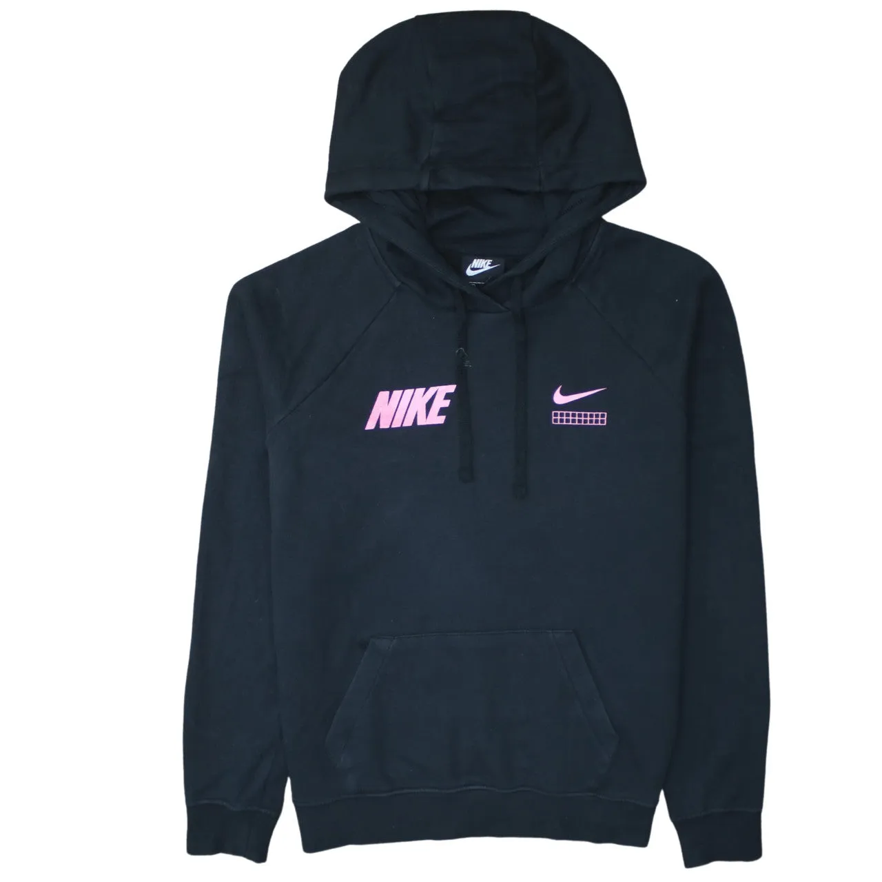 Nike 90's Swoosh Pullover Hoodie Medium Black sold by Vintage Club