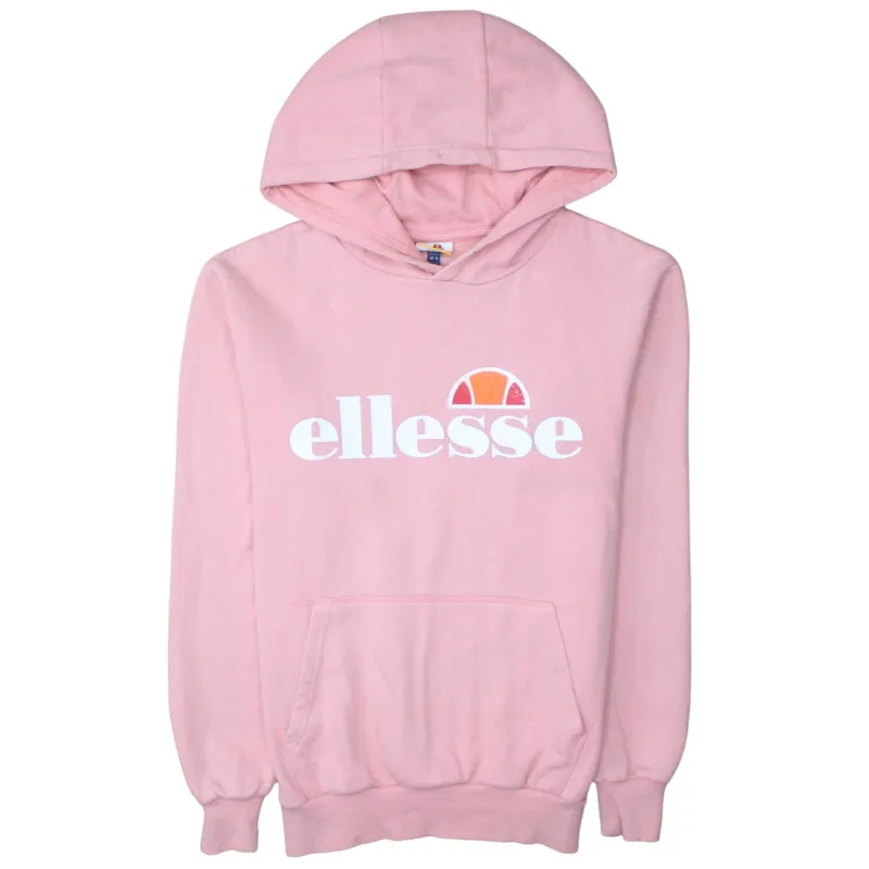 Ellesse 90's Spellout Pullover Hoodie Medium  Pink made by Ellesse