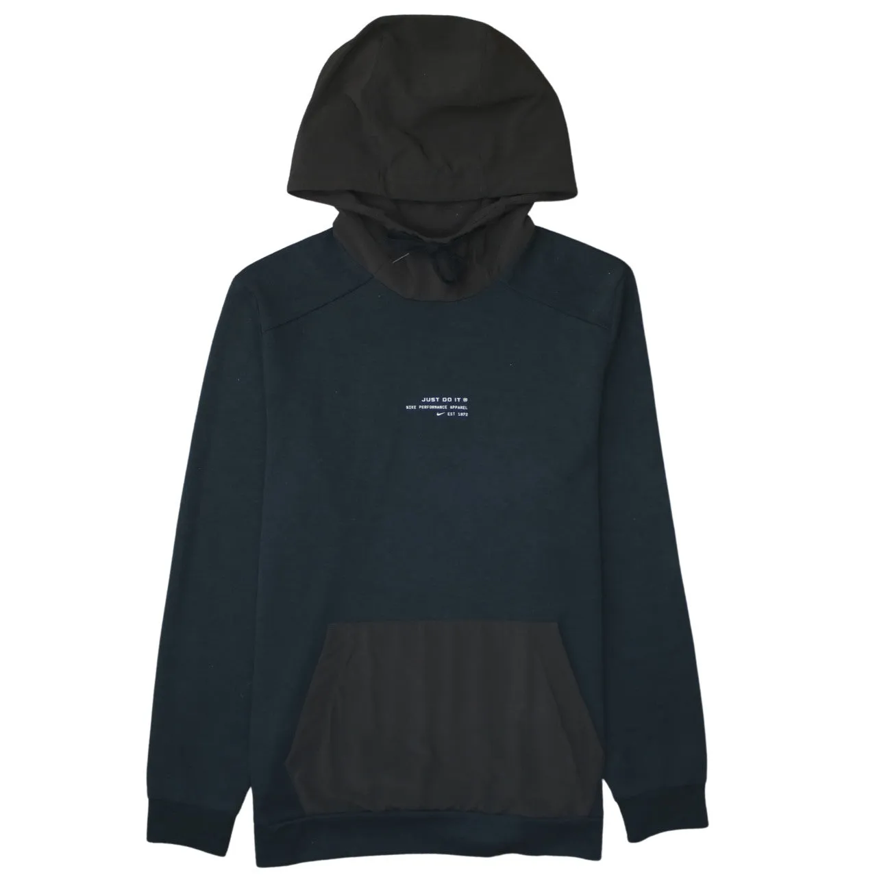 Nike 90's Drawstring Pockets Pullover Hoodie Medium Black sold by Vintage Club