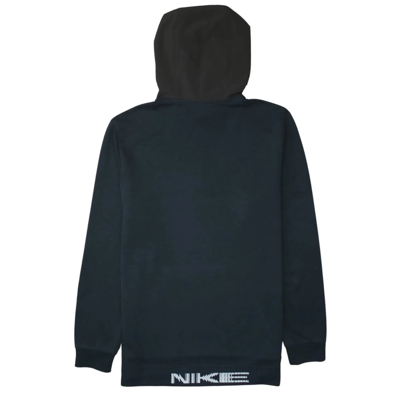 Nike 90's Drawstring Pockets Pullover Hoodie Medium Black sold by Vintage Club product image thumbnail 2