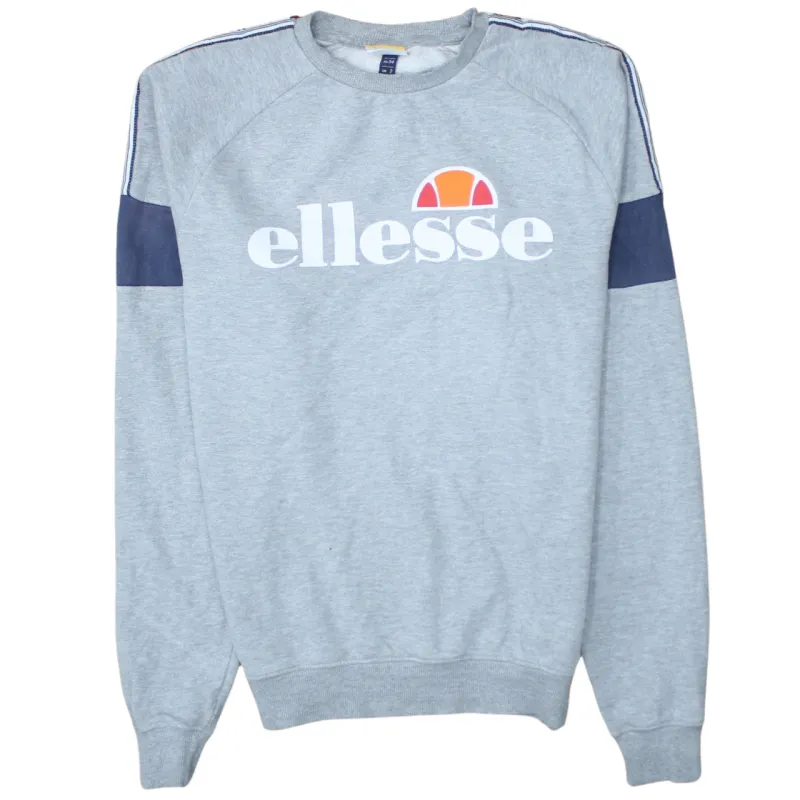 Ellesse 90's Spellout Crew Neck Sweatshirt Medium  Grey sold by Vintage Club