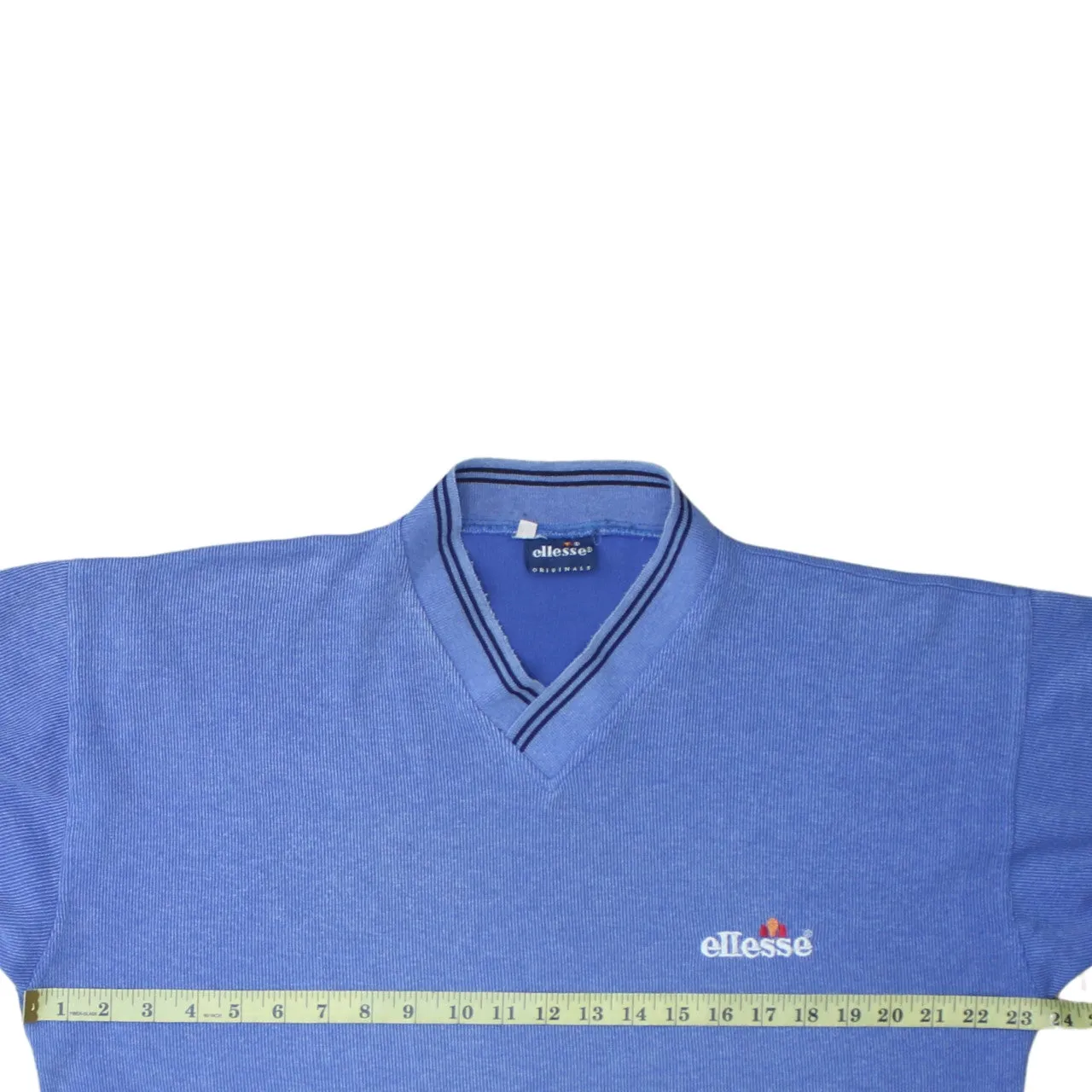 Ellesse 90's Short Sleeves V Neck T Shirt XXLarge (2XL) Blue sold by Vintage Club product image thumbnail 5
