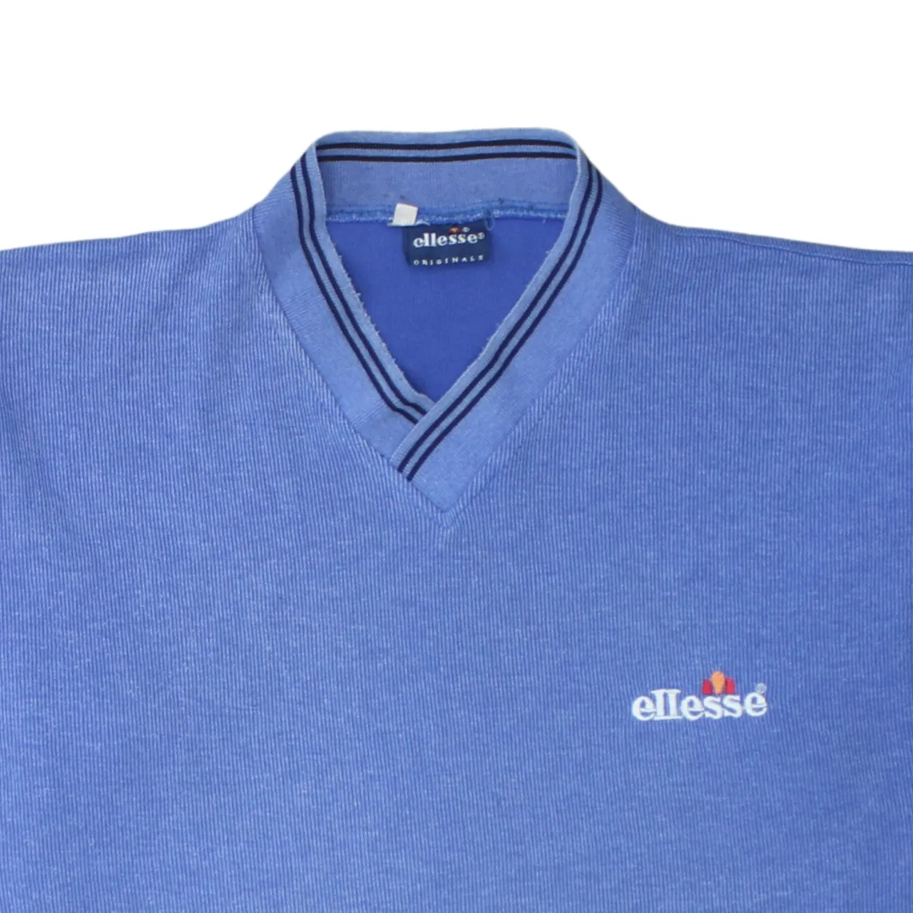 Ellesse 90's Short Sleeves V Neck T Shirt XXLarge (2XL) Blue sold by Vintage Club product image thumbnail 3
