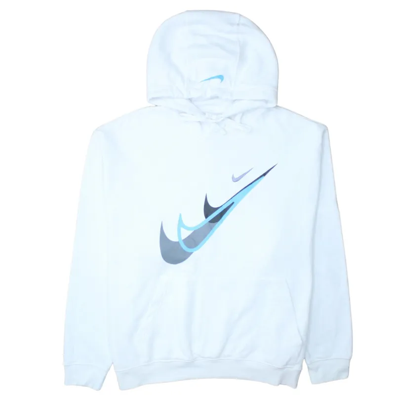 Nike 90's Center Middle Swoosh Pullover Hoodie XXLarge (2XL) White sold by Vintage Club