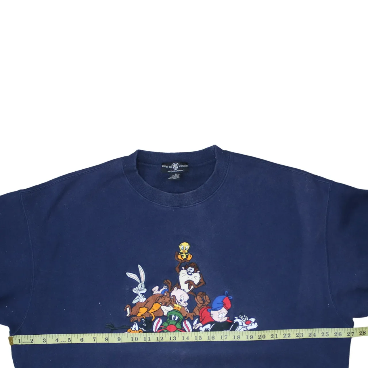 Retro 90's Lightweight Crew Neck Sweatshirt XLarge Navy Blue sold by Vintage Club product image thumbnail 5