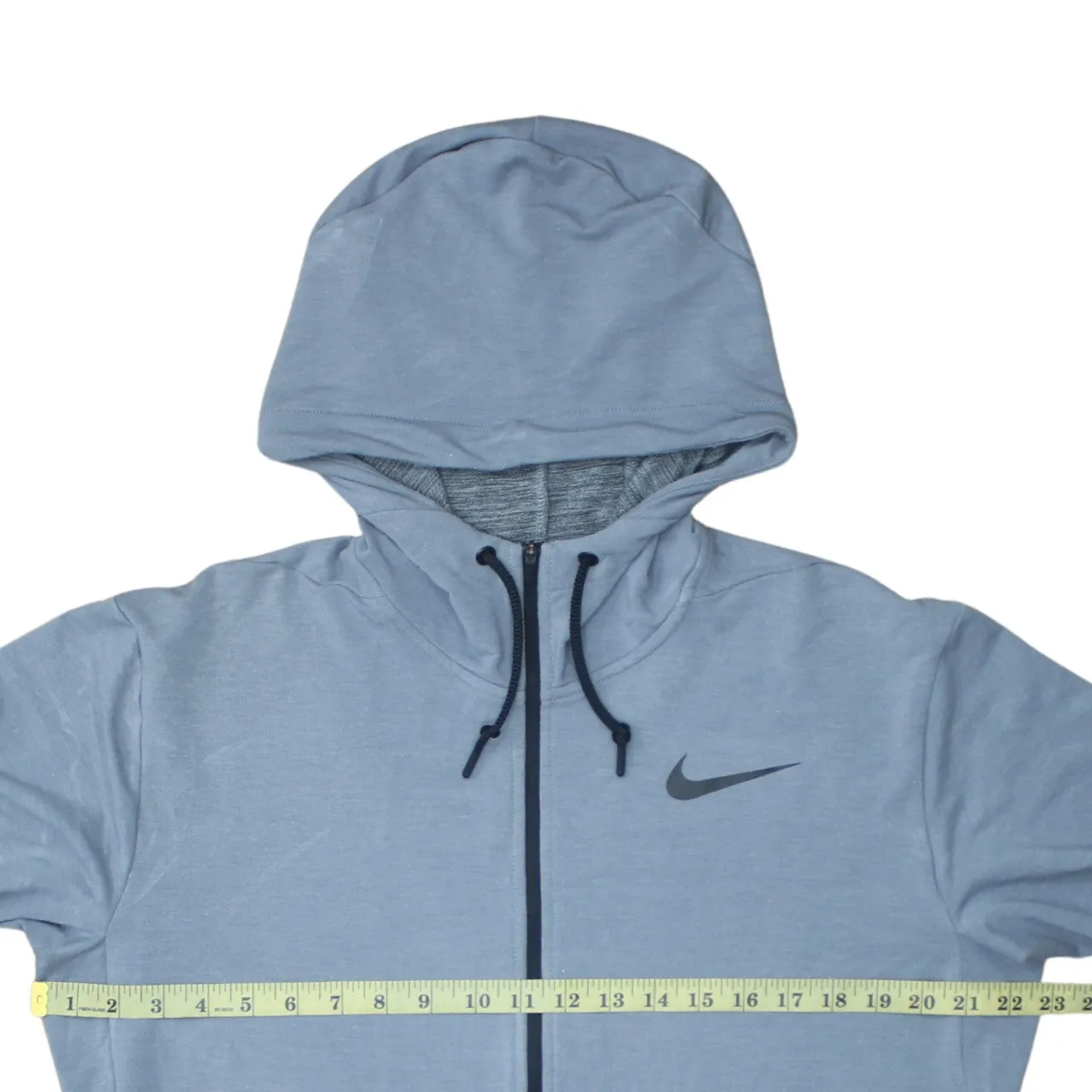 Nike 90's Swoosh Full Zip Up Hoodie Large Grey sold by Vintage Club product image thumbnail 5