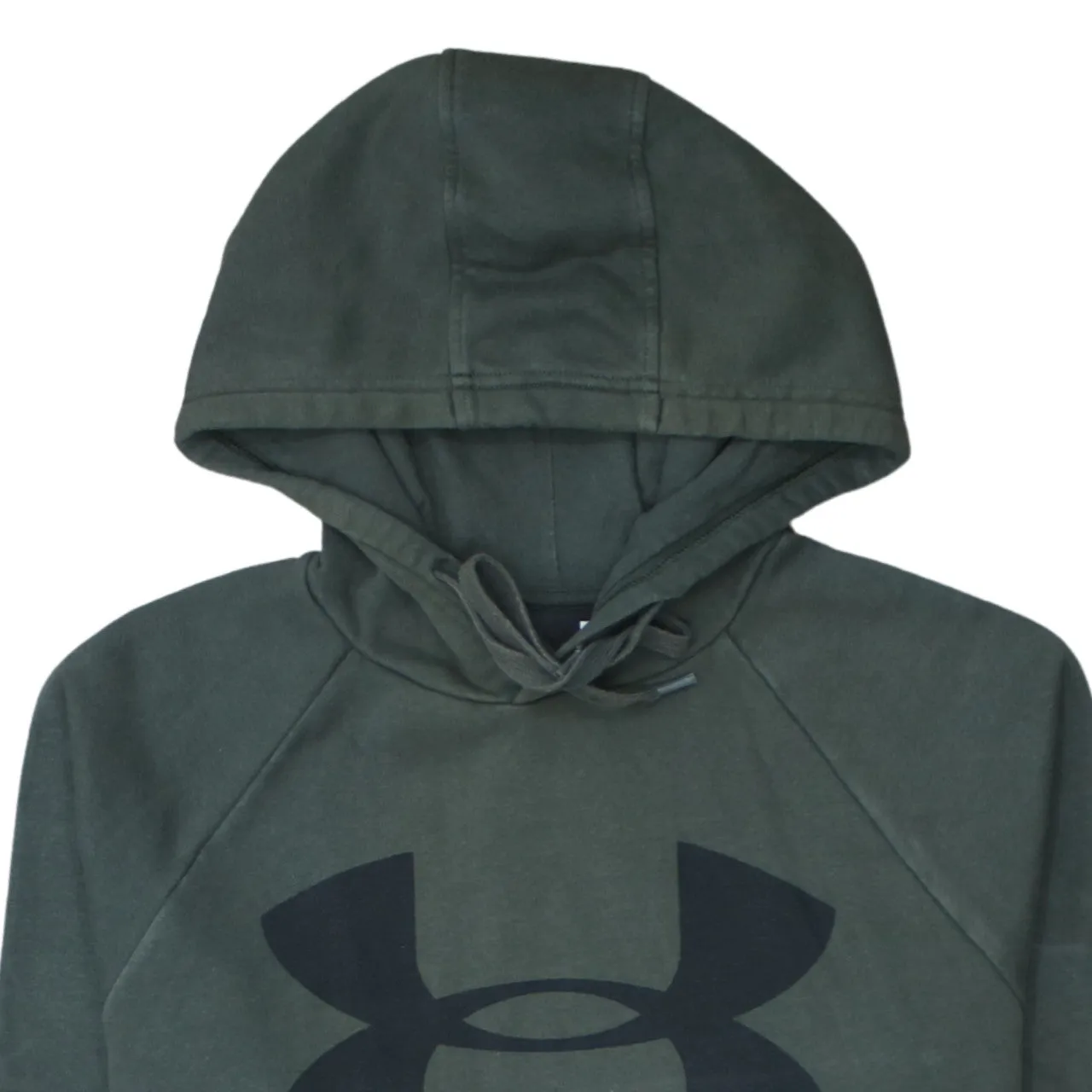 Under Armour 90's Spellout Pullover Hoodie Medium Khaki Green sold by Vintage Club product image thumbnail 3