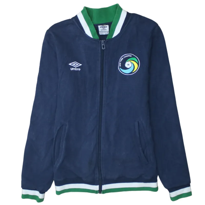 Umbro 90's Lightweight Full Zip Up Sweatshirt Small Navy Blue made by Umbro