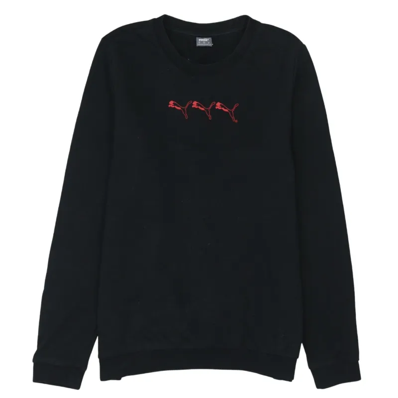 Puma 90's Lightweight Crew Neck Sweatshirt Large Black sold by Vintage Club
