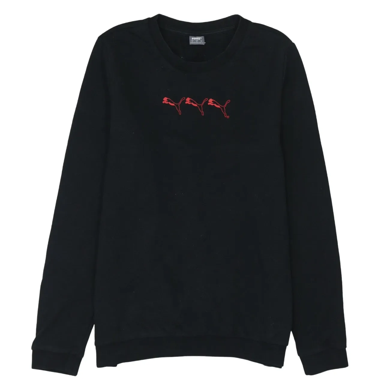 Puma 90's Lightweight Crew Neck Sweatshirt Large Black sold by Vintage Club