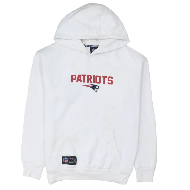 NFL 90's Patriots Pullover Hoodie Large White sold by Vintage Club