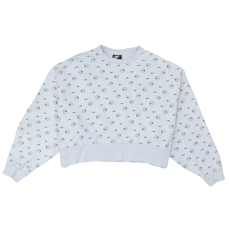 Nike 90's Plain Crew Neck Sweatshirt Medium White sold by Vintage Club