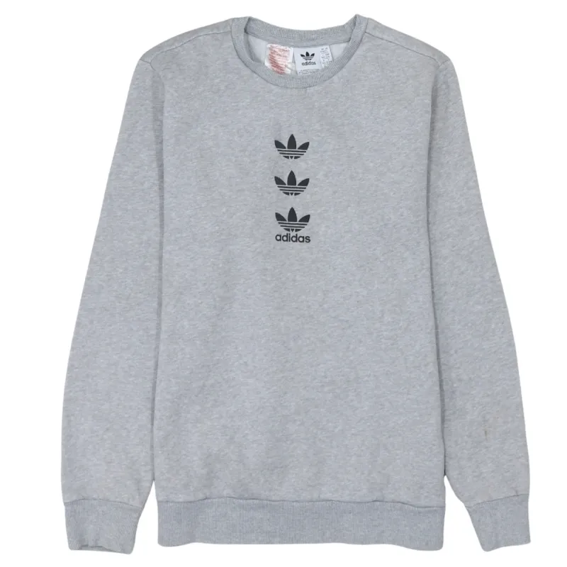 Adidas 90's Lightweight Crew Neck Sweatshirt Large Grey sold by Vintage Club