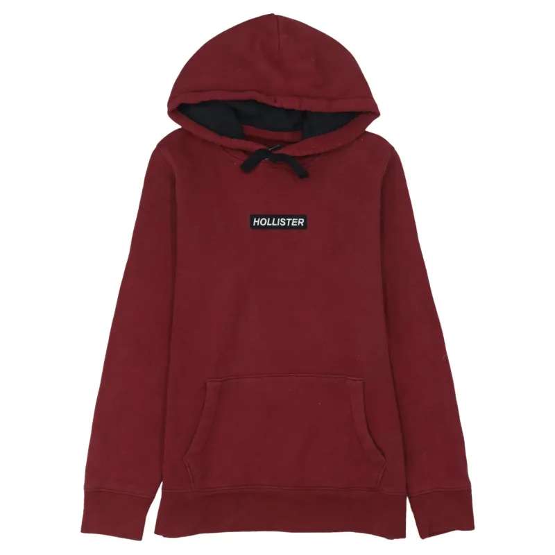 Hollister 90's Drawstring Pockets Pullover Hoodie Medium Red sold by Vintage Club