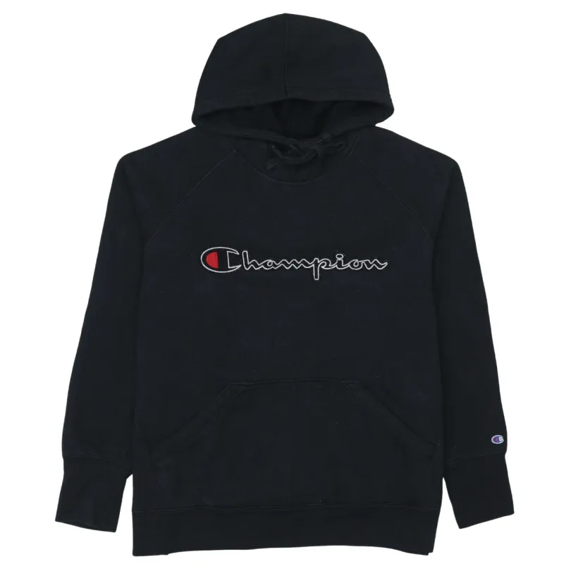 Champion 90's Spellout Pullover Hoodie XLarge Black sold by Vintage Club