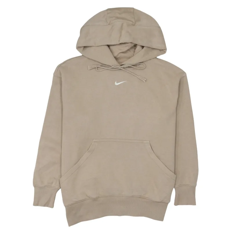Nike 90's Center Middle Swoosh Pullover Hoodie Medium Beige Cream sold by Vintage Club