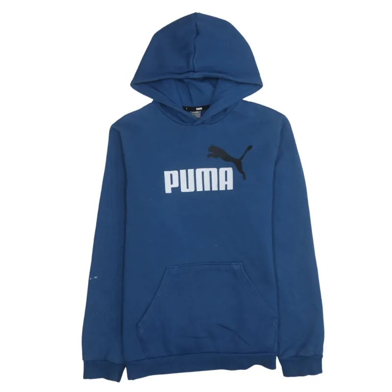 Puma 90's Spellout Pullover Hoodie XLarge Navy Blue sold by Vintage Club