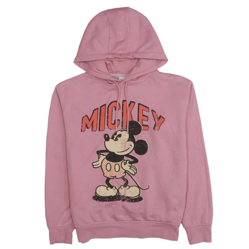 Disney 90's Mickey Mouse Pullover Hoodie XSmall Pink sold by Vintage Club