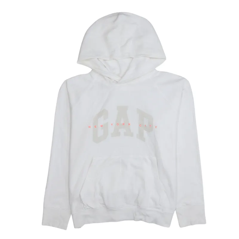 Gap 90's Spellout Pullover Hoodie Large White sold by Vintage Club