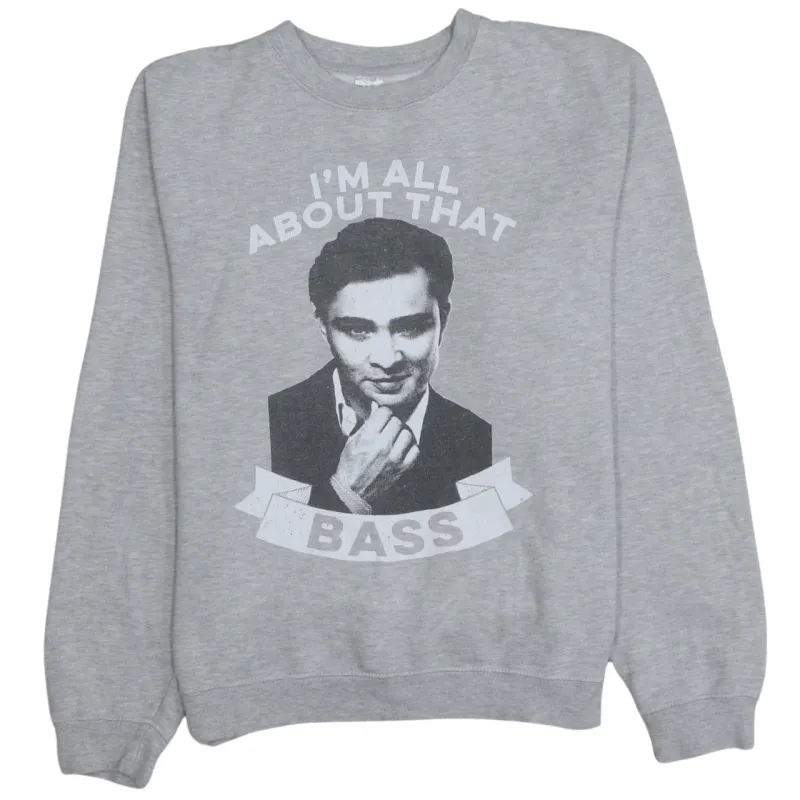 Retro 90's Lightweight Crew Neck Sweatshirt Small Grey sold by Vintage Club