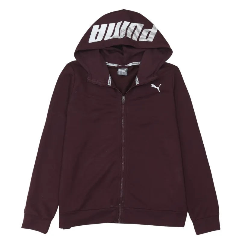 Puma 90's Lightweight Full Zip Up Hoodie XLarge Burgundy Red made by Puma