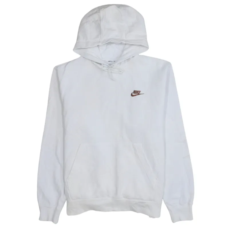 Nike 90's Swoosh Pullover Hoodie Medium  White sold by Vintage Club