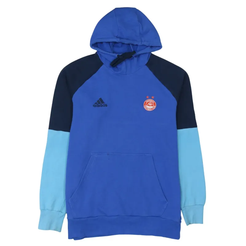 Adidas 90's Drawstring Pockets Pullover Hoodie XLarge Blue sold by Vintage Club