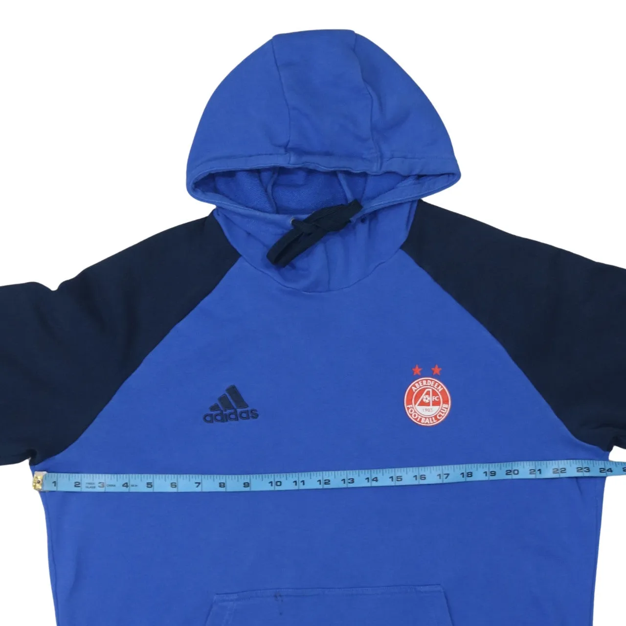 Adidas 90's Drawstring Pockets Pullover Hoodie XLarge Blue sold by Vintage Club product image thumbnail 5