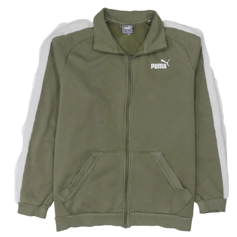 Puma 90's Lightweight Full Zip Up Sweatshirt XLarge Khaki Green sold by Vintage Club