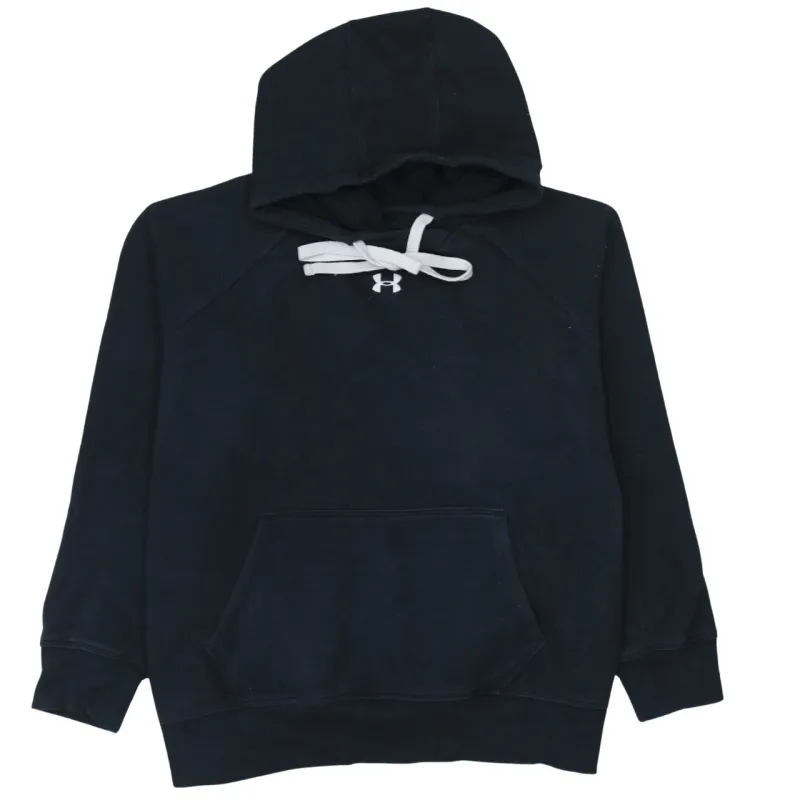 Under Armour Black Hoodie Men’s XLarge Embroidered Logo Front Pocket Raglan Pullover Sweatshirt sold by Vintage Club